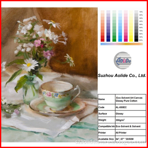 Glossy Pure Cotton Art Canvas